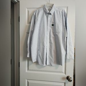 Men's Blue Striped Shirt